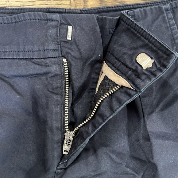 Vince Shorts 6 Black Flat Front Dressy Casual Pockets Clip Button Basic Neutral - Picture 6 of 6